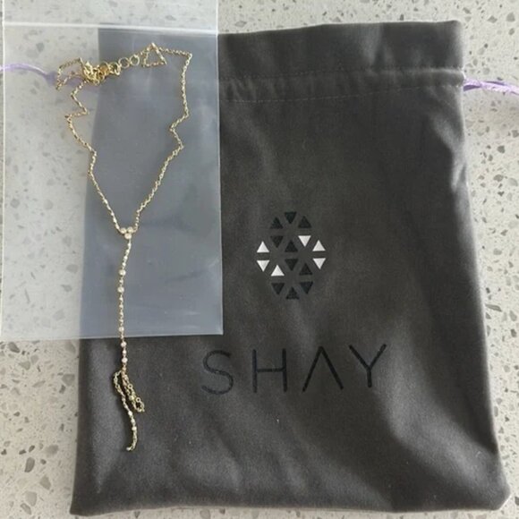 Authentic SHAY infinity lariat Y-drop necklace as seen on Hailey Bieber - Picture 4 of 10